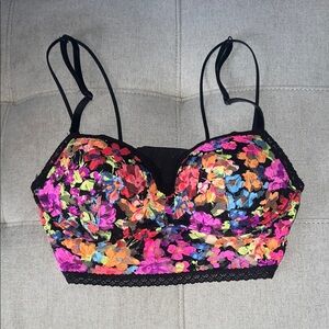 Victoria's Secret Multicolor Floral Lace Bra